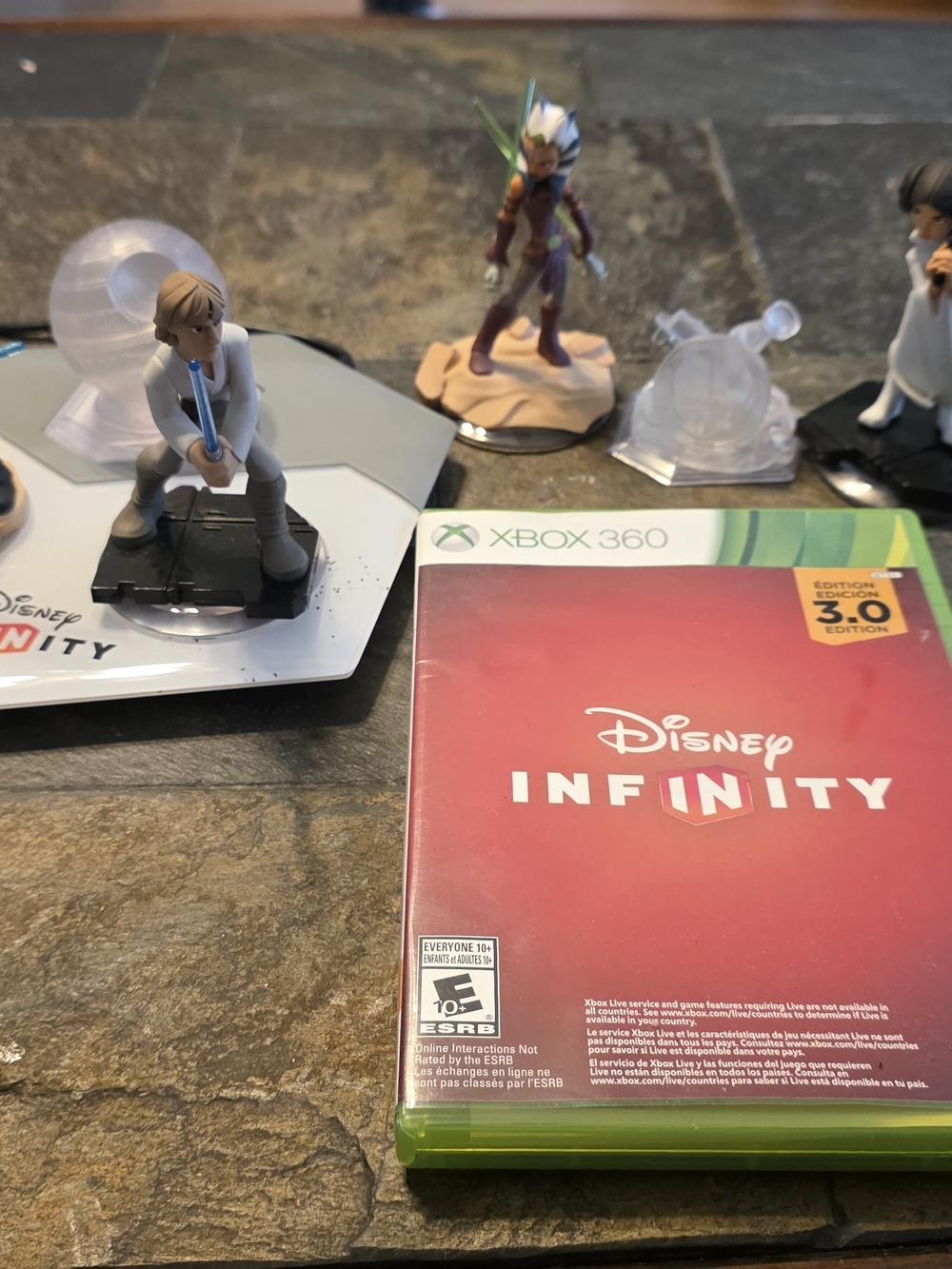 Microsoft Xbox 360 Disney Infinity 3.0 Red Game Case with Figures